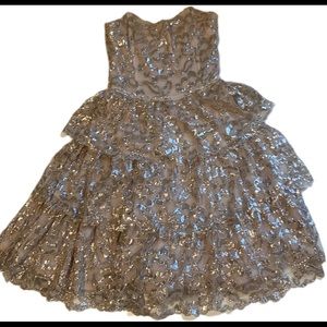 Ella Moss Strapless Dress Girls Size Med